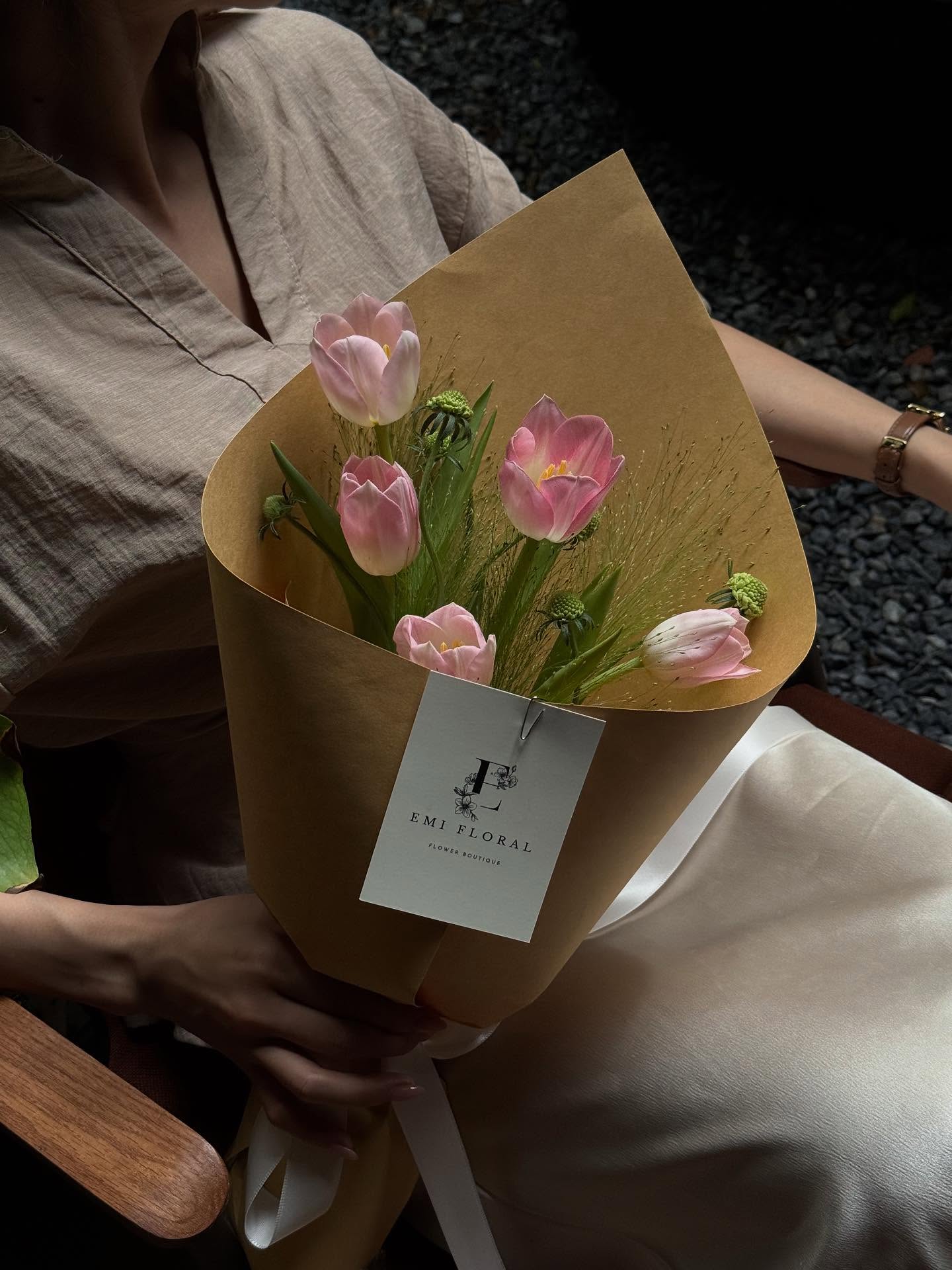 Bó hoa hồng hồng 29