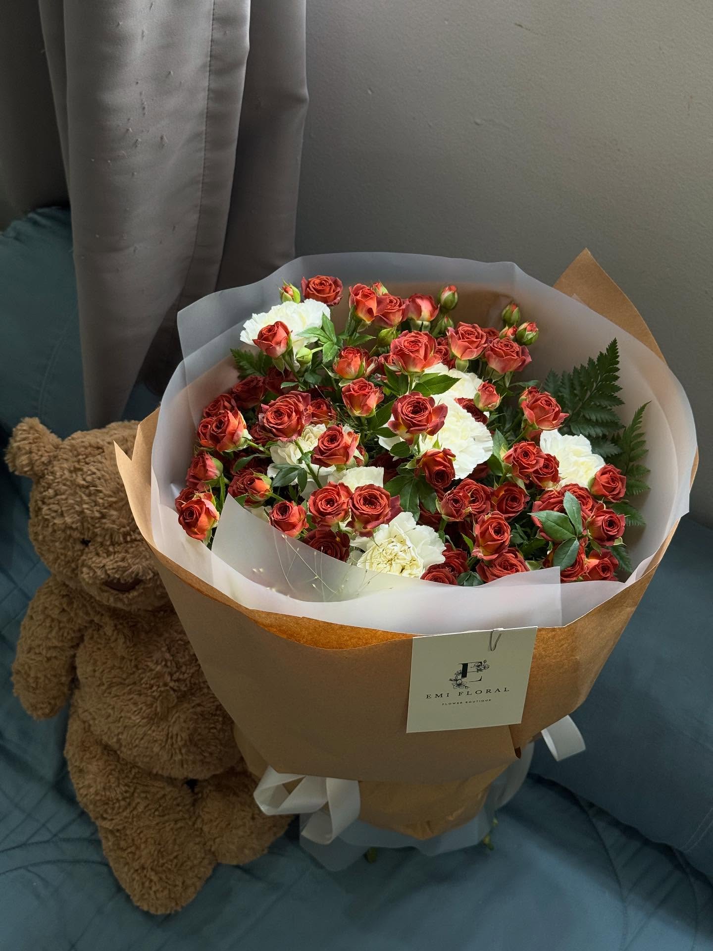 Bó hoa hồng đỏ 32